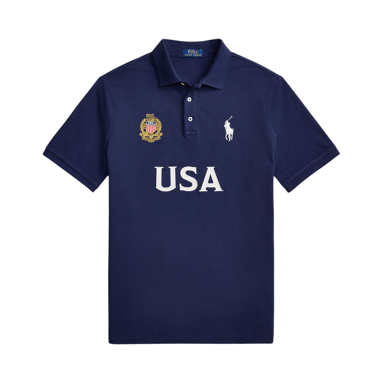 Polo Ralph Lauren USA Short-Sleeve Mesh Polo 'Newport Navy'