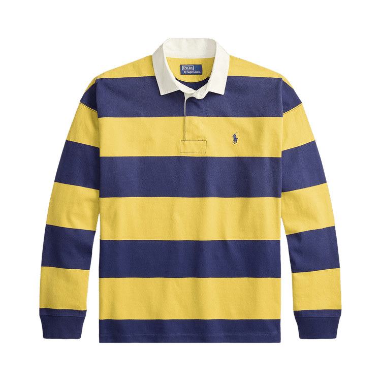 Polo Ralph Lauren Shirt 'Cllgte Ylw/Drk Cblt'