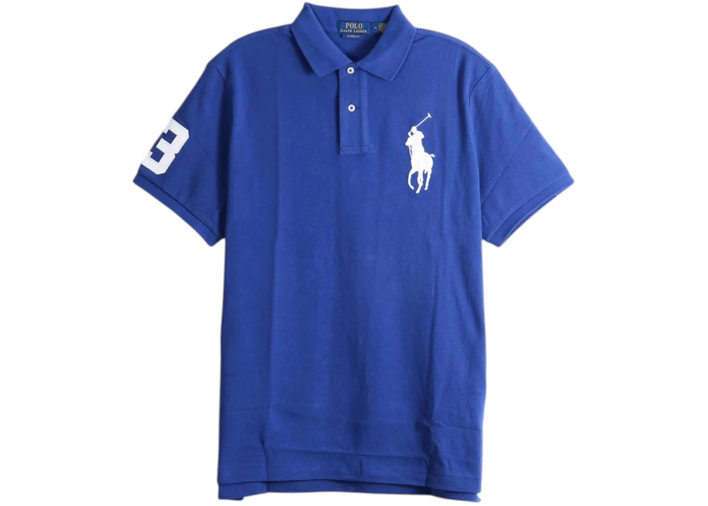 Polo Ralph Lauren Short-Sleeve Mesh Big Pony Polo Blue Yacht/White