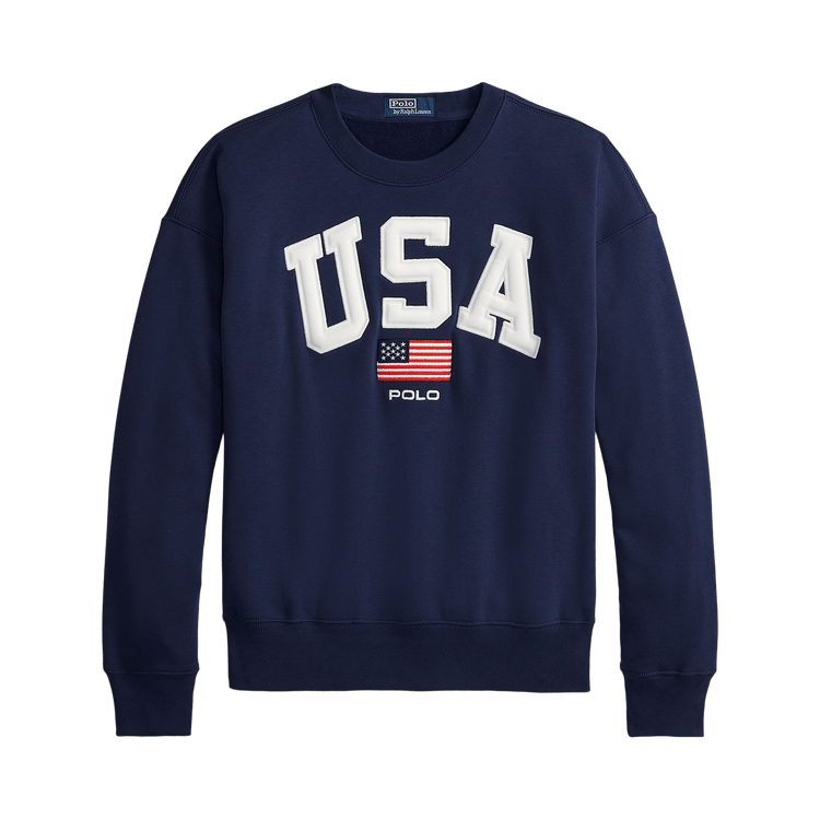 Polo Ralph Lauren Long-Sleeve Sport Fleece Crewneck Sweatshirt 'Refined Navy'