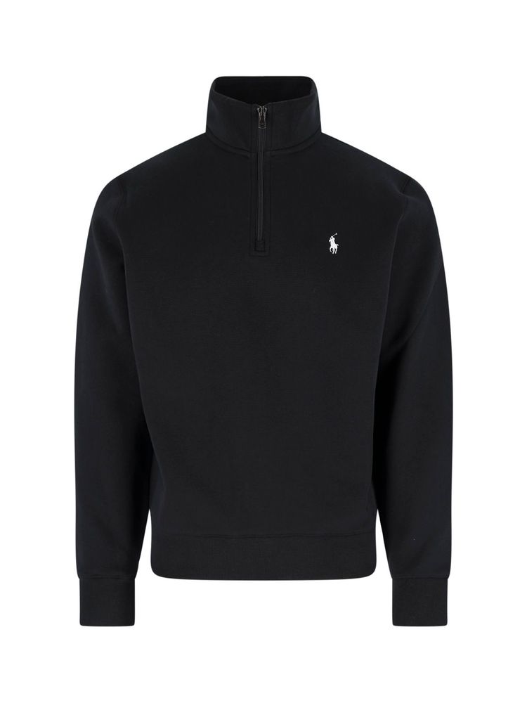 Polo Ralph Lauren Logo Embroidered Half-Zip Sweatshirt