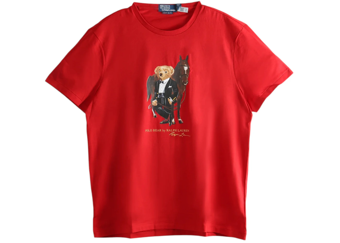 Polo Ralph Lauren Lunar New Year Short-Sleeve Jersey Knit Graphic Bear T-shirt RL 2000 Red