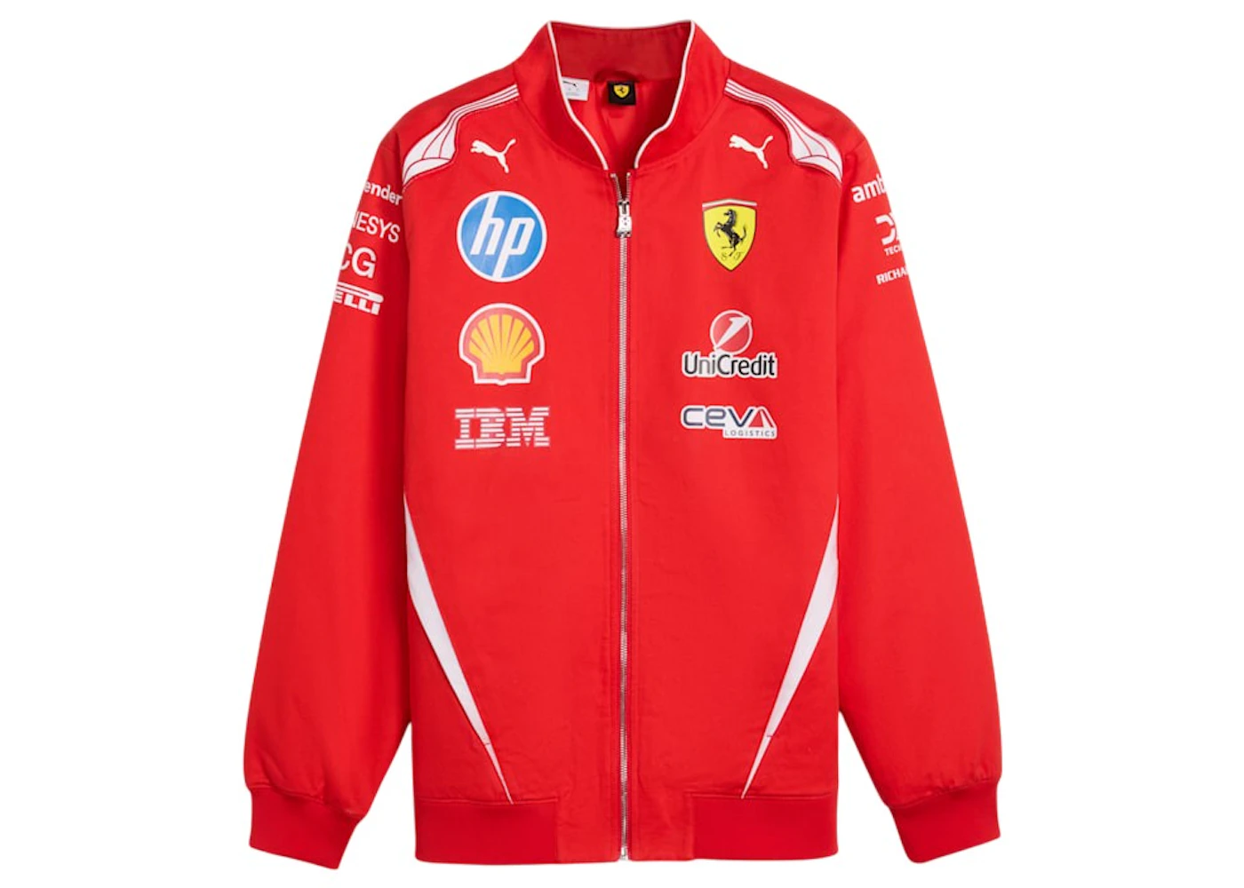 Puma Scuderia Ferrari HP Replica Drivers Authentic Bomber Jacket Puma Red