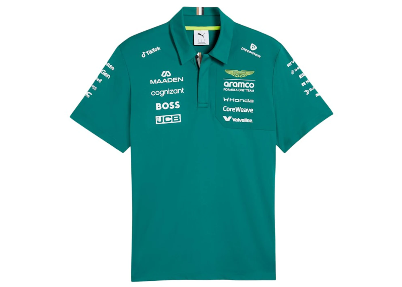 Puma Aston Martin Aramco Formula 1 Team Replica Polo Green Lux