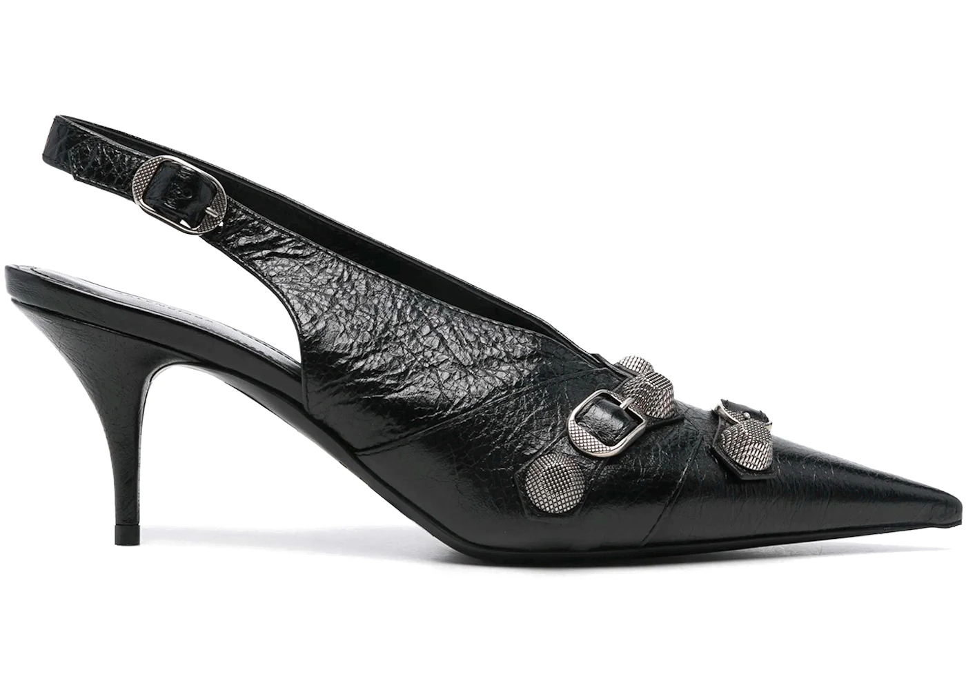 Balenciaga Cagole 70MM Slingback Pumps Black (Women's)