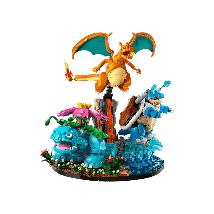 LEGO x Pokémon Venusaur, Charizard and Blastoise