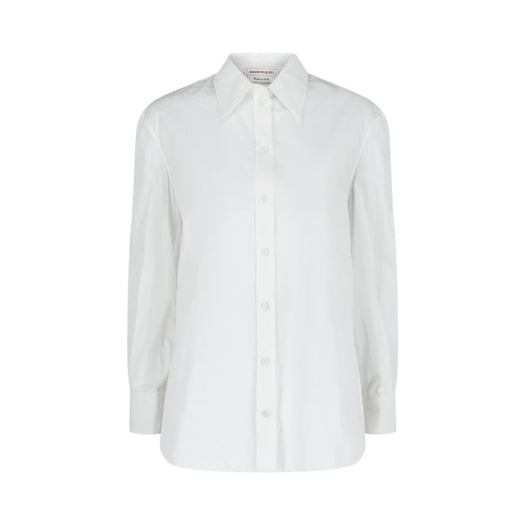 Alexander McQueen Classic Cotton Dress Shirt 'Optical White'