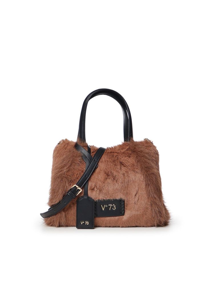V73 Faux Fur Shoulder Bag