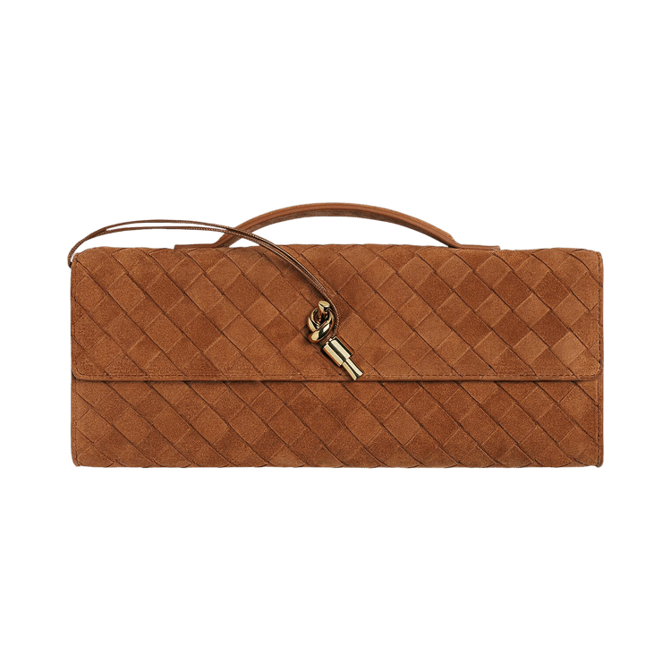 Bottega Veneta Andiamo Clutch 'Deep Mahogany'