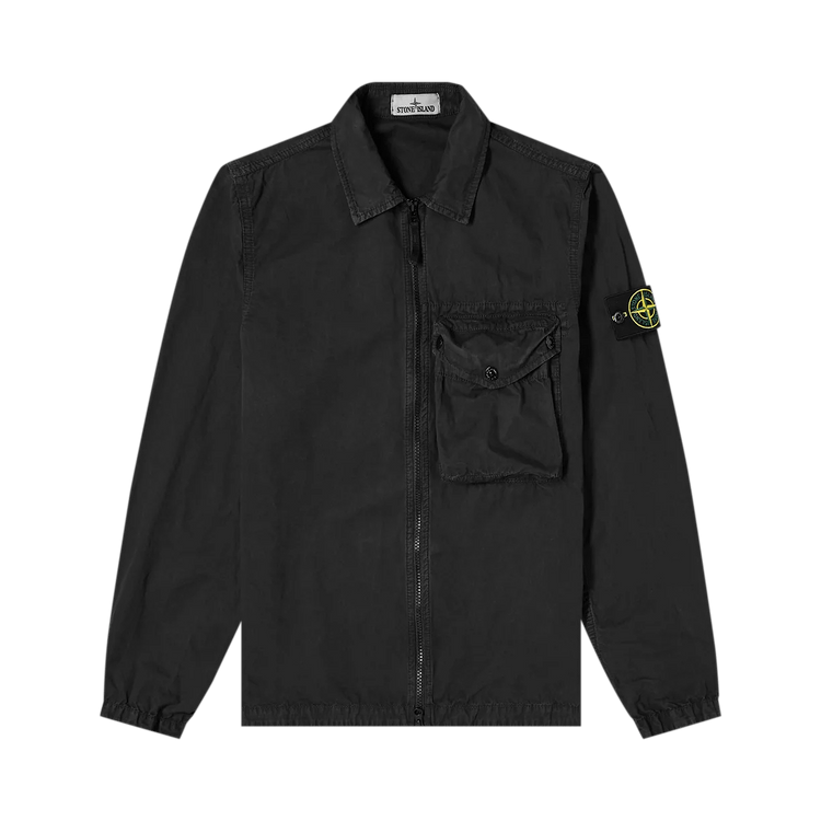 Stone Island Zip Pocket Overshirt 'Black'