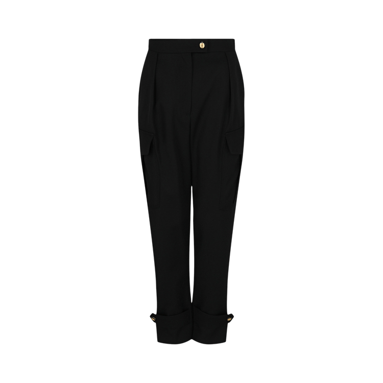 Alexander McQueen Tapered Cargo Trousers 'Black'