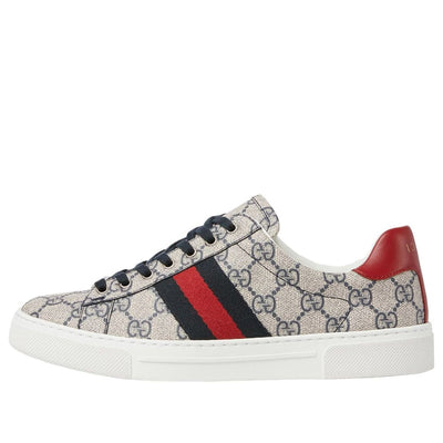 (WMNS) Gucci Ace Canvas 'Beige Monogram'