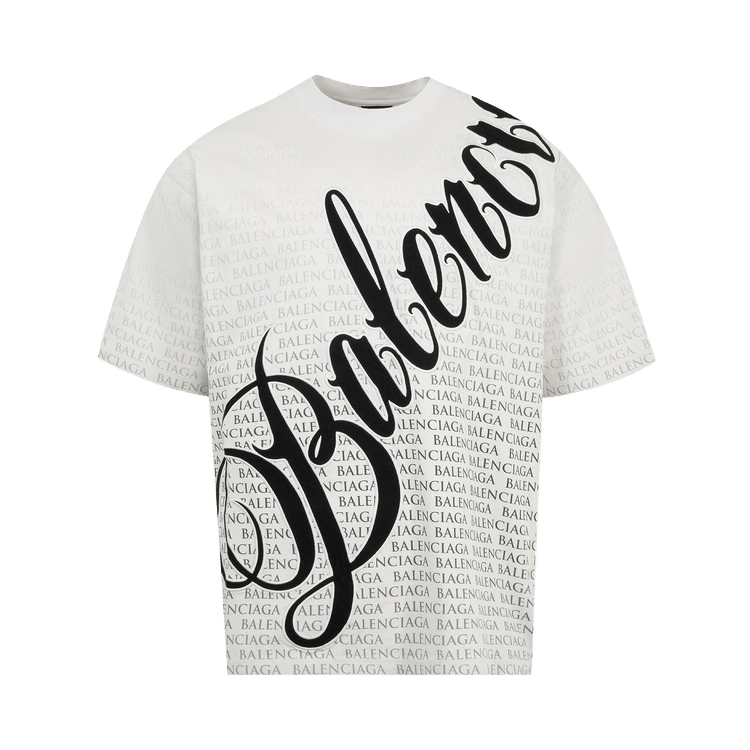 Balenciaga Medium Fit T-Shirt 'Dirty White/Black'