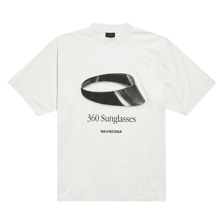 Balenciaga 360 Sunglasses T-Shirt 'Dirty White'