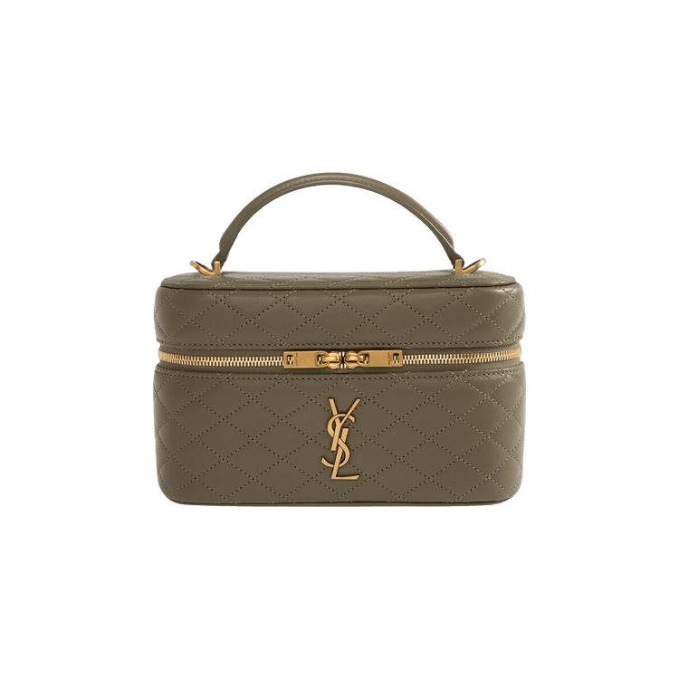Saint Laurent Puffer Toy Quilted Shoulder Bag 'Strong Moss'
