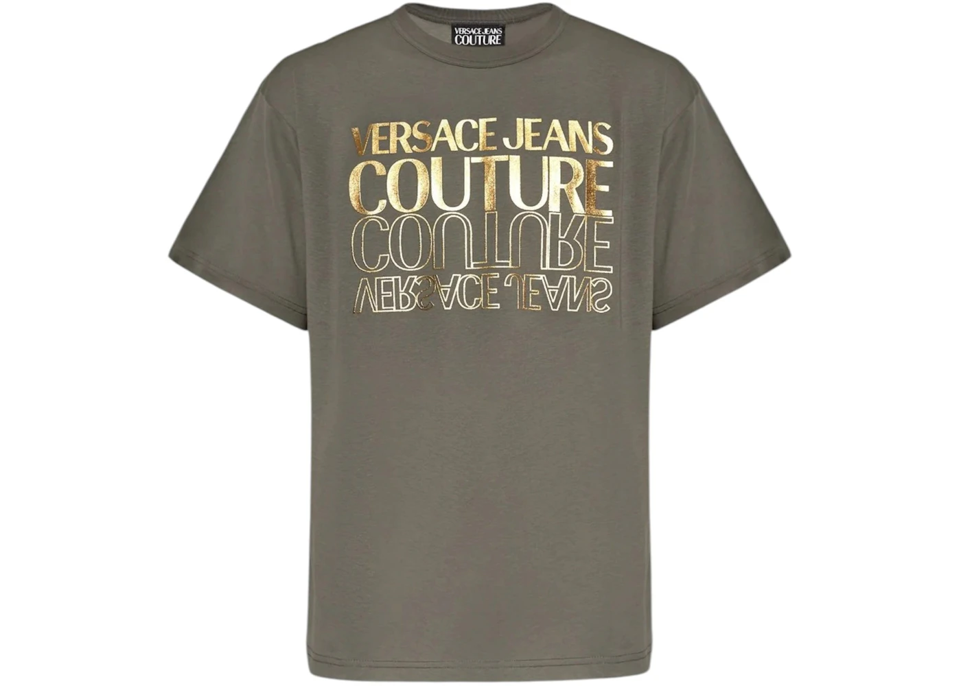 Versace Jeans Couture Logo Printed Crewneck T-shirt Grey