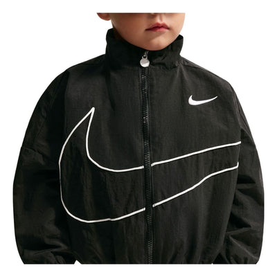 (TD) Nike Big Swoosh Hoodless Wind Jacket 'Black'