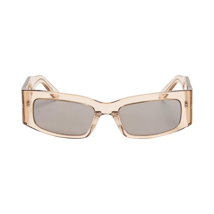 Balenciaga Paper Rectangle Frame Sunglasses 'Transparent/Amond/Silver'
