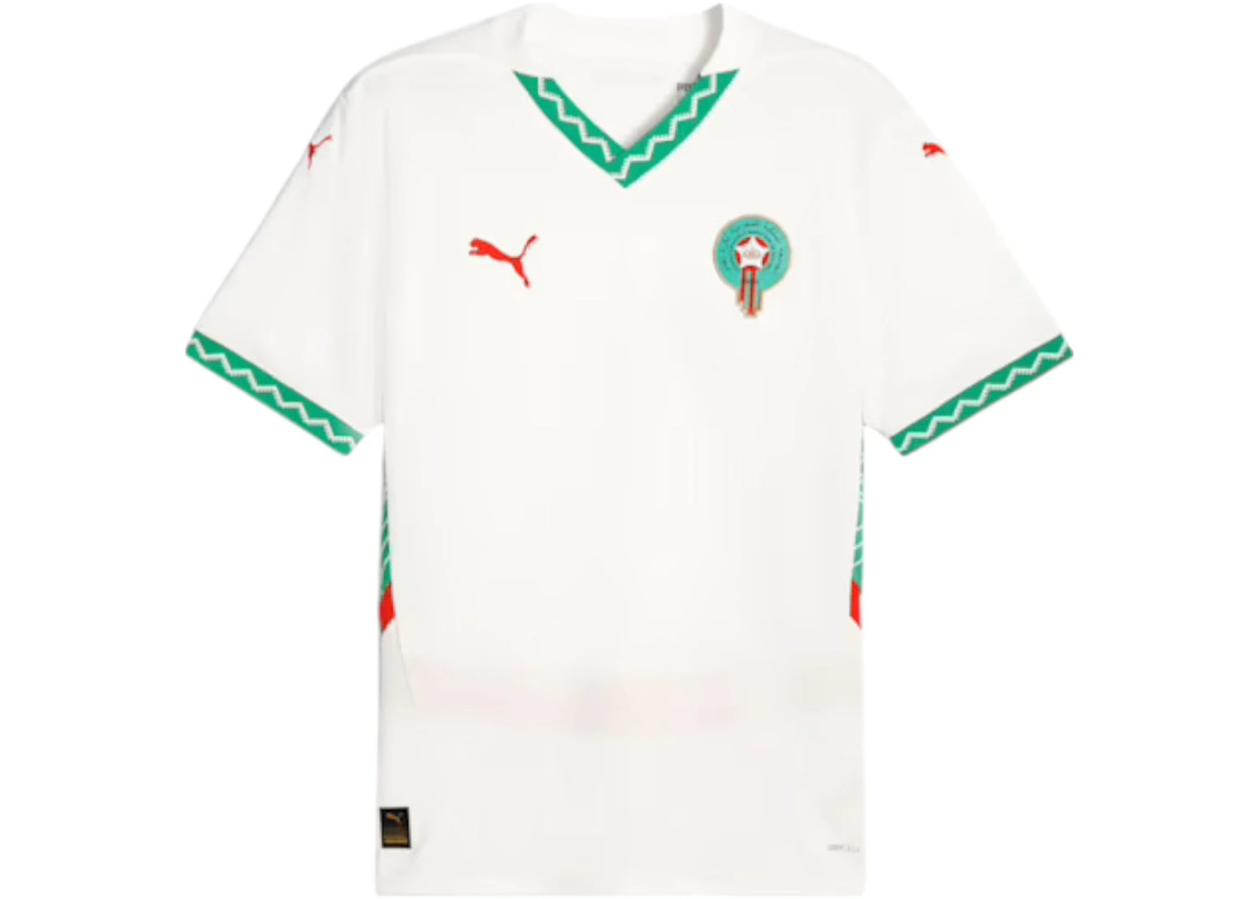 Puma Morocco 2025 Away Replica Jersey Jersey White/Fast Green/Red