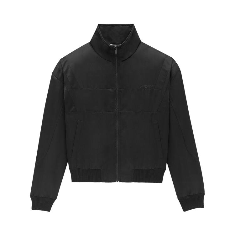 Saint Laurent Teddy Satin Jacket 'Noir'