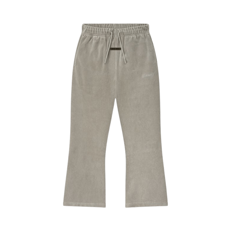 Fear of God Essentials Velour Flare Sweatpant 'Smoke Grey'
