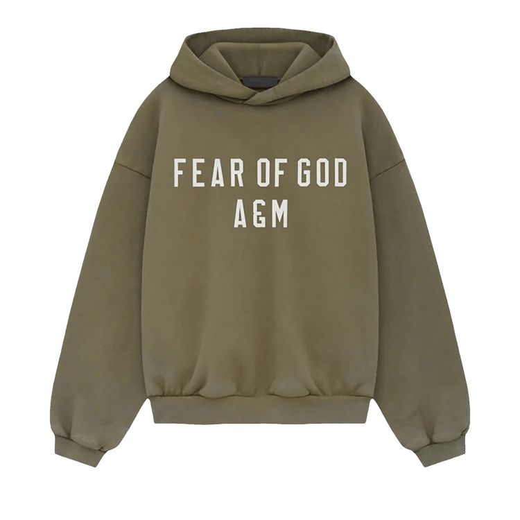 Fear of God Essentials Kids Heavy Fleece Hoodie 'Military'