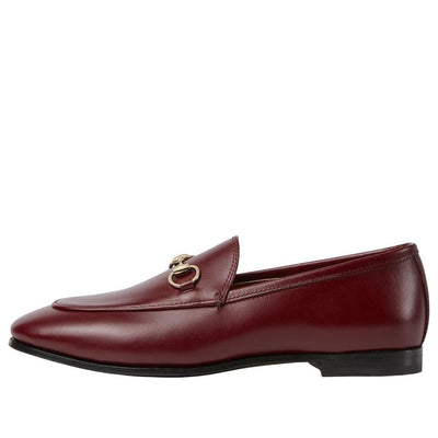 (WMNS) Gucci Jordaan Loafers 'Rosso Ancora'