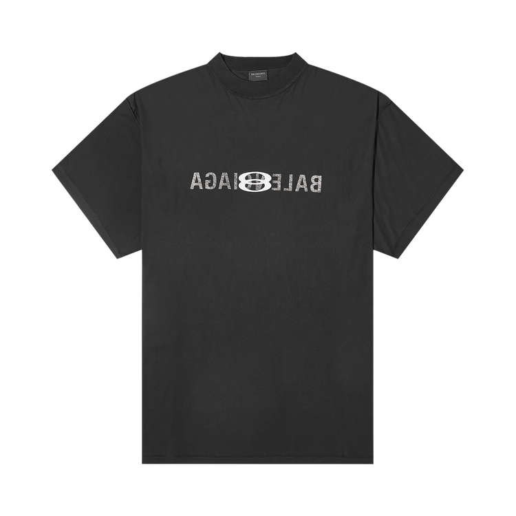 Balenciaga Inside Out T-Shirt 'Faded Black/White'