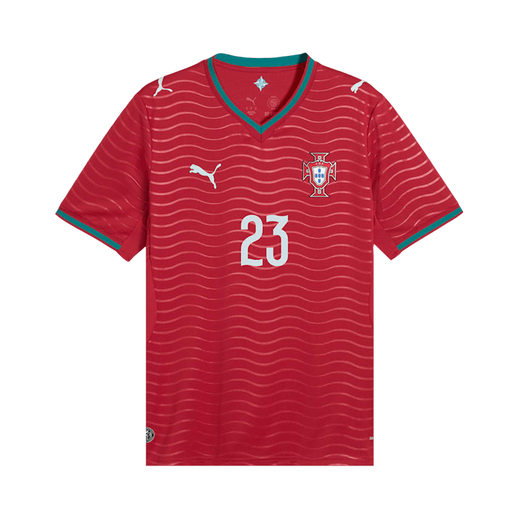 Puma Portugal 2026 Home Player Jersey Ronaldo Version 'Club Red/Green Lagoon'
