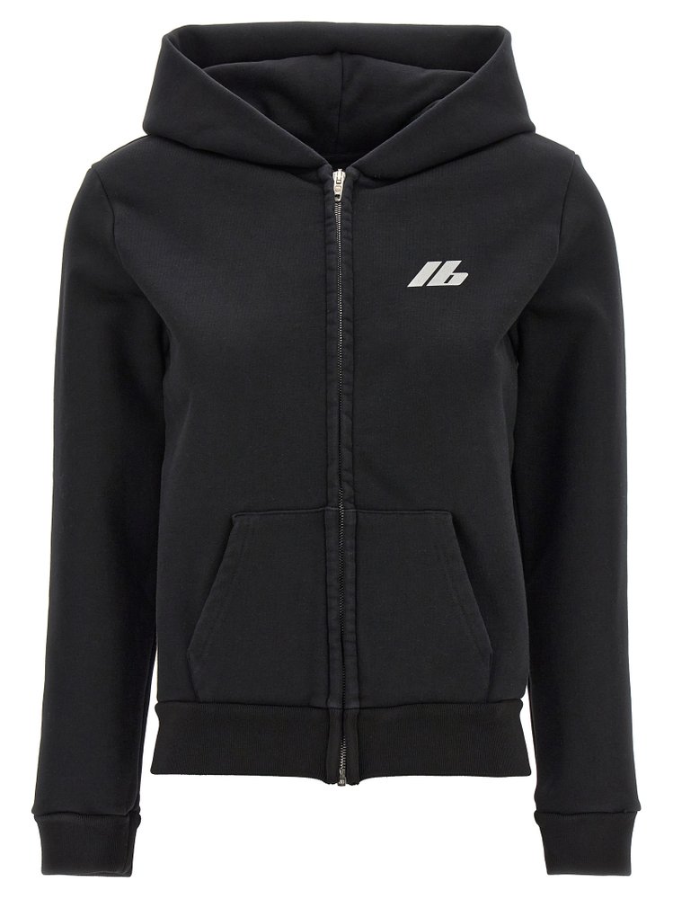 Balenciaga Logo Printed ZIp-Up Jacket