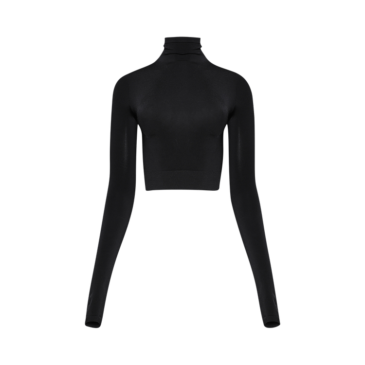 Balenciaga Cropped Turtleneck 'Black'