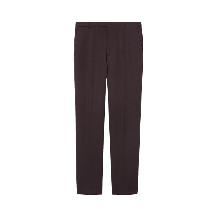 Gucci Embroidered Wool Pant 'Dark Bordeaux'