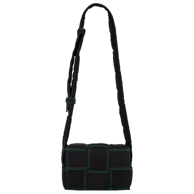 Bottega Veneta Small Padded Tech Casette 'Black/Parakeet/Silver'