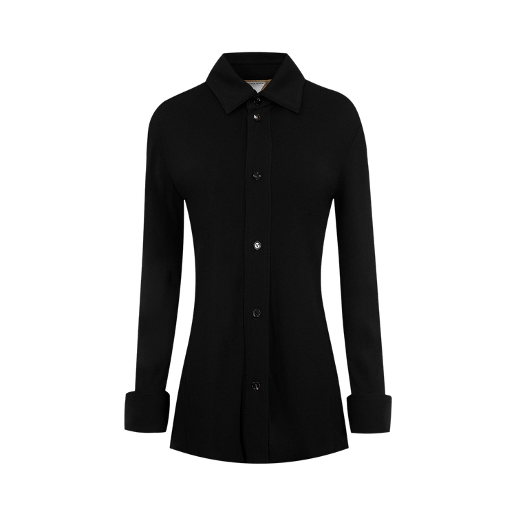 Bottega Veneta Matt Fluid Jersey Shirt 'Black'