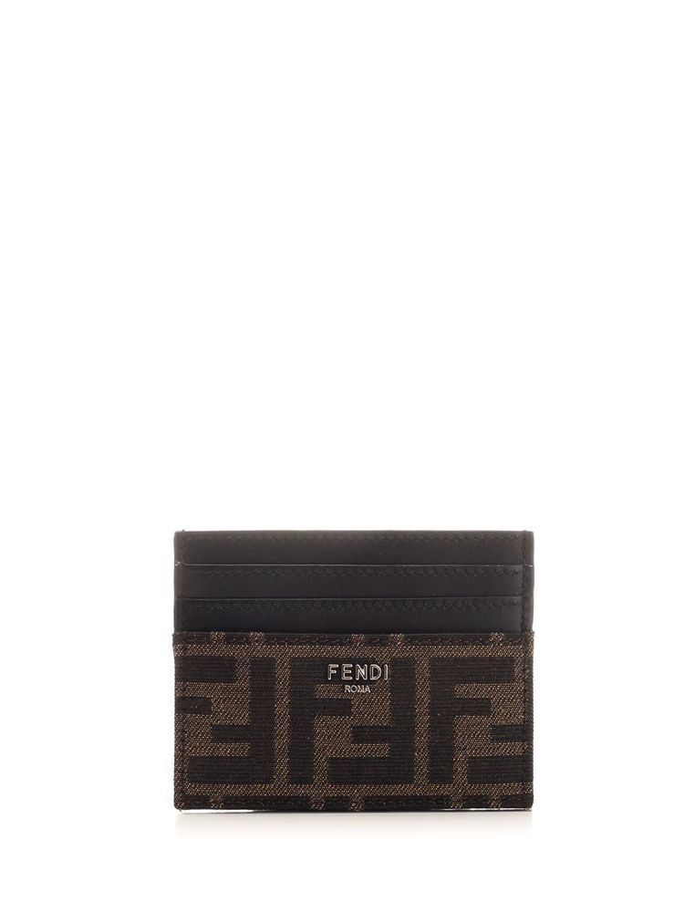 Fendi FF Jacquard Open Top Card Holder