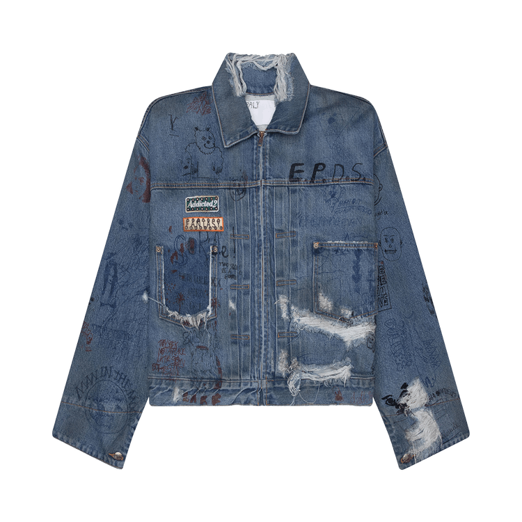 Paly Hollywood Ur Fantasy Denim Jacket 'Mid Wash Indigo'
