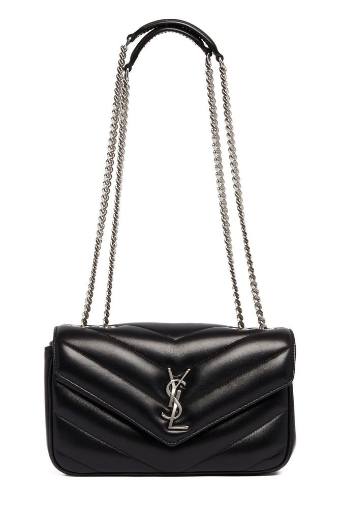 Saint Laurent Loulou Logo Plaque Small Shoulder Bag