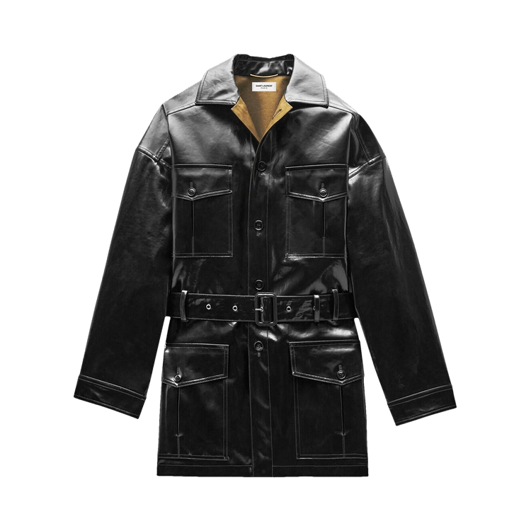 Saint Laurent Saharienne Jacket 'Black/Khaki'