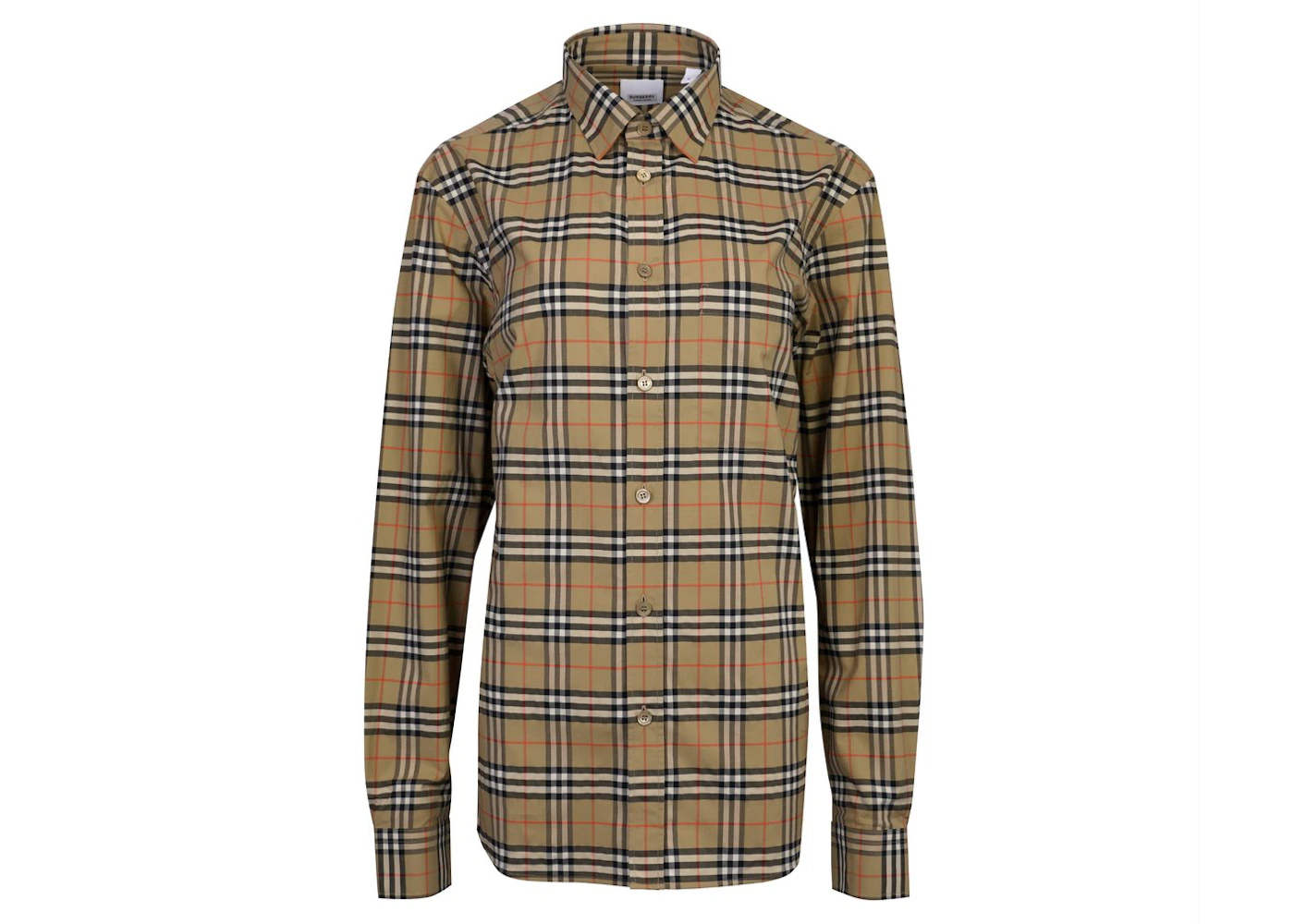 Burberry Small Scale Check Shirt Brown