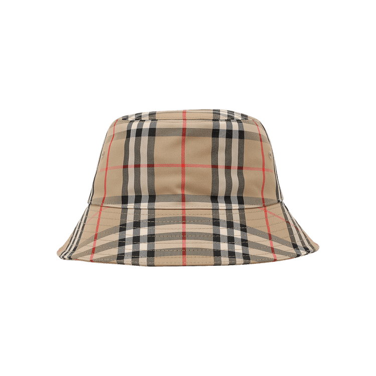 Burberry Check Print Bucket Hat 'Archive Beige'