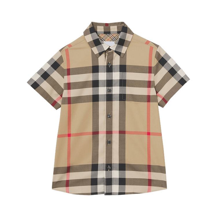 Burberry Kids Check Shirt 'Archive Beige'
