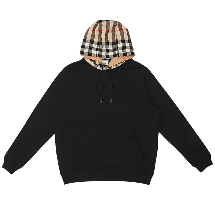 Burberry Check Zip Up Hoodie 'Black'