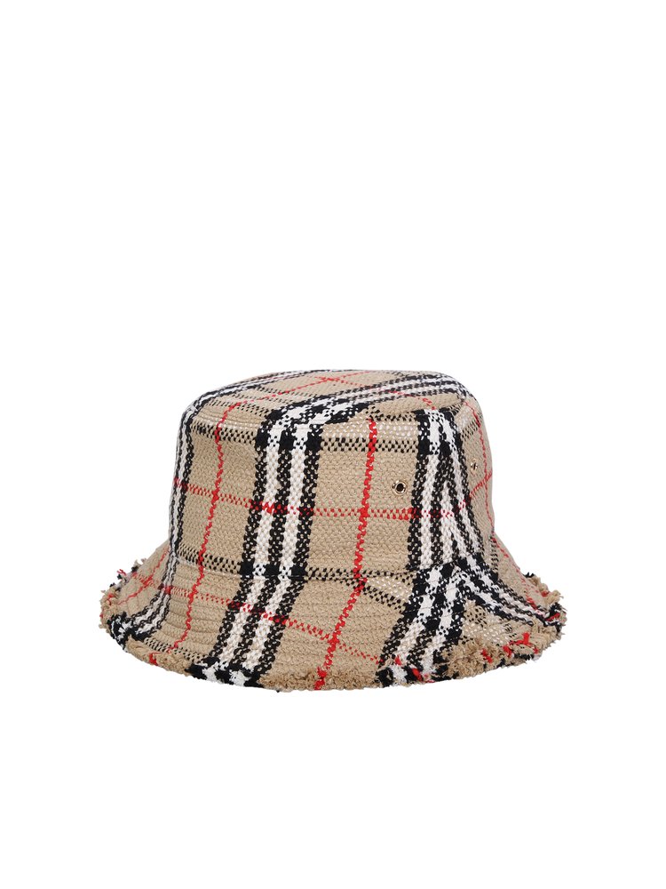 Burberry Checked Bucket Hat