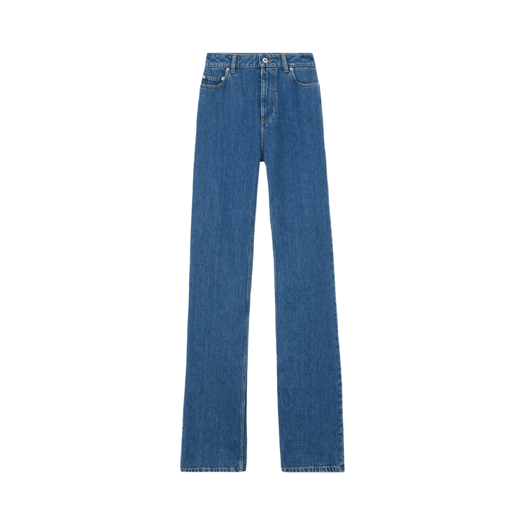 Burberry High Waisted Straight Leg Jeans 'Classic Blue'