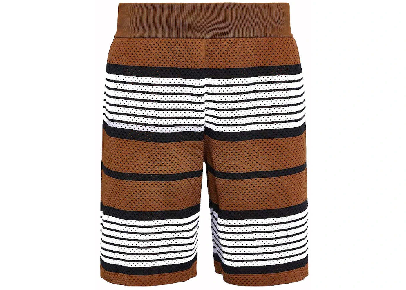 Burberry Striped Mesh Shorts Brown