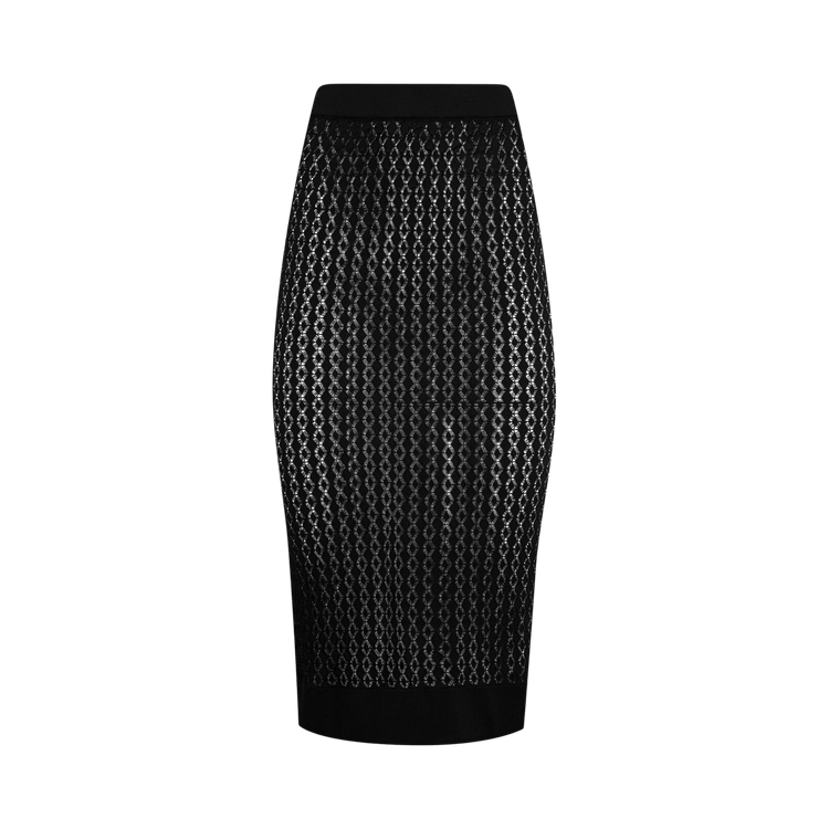 Saint Laurent Knit Pencil Skirt 'Black'