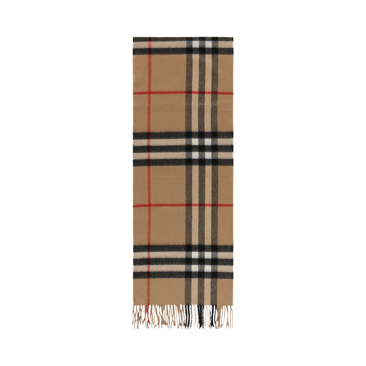 Burberry Giant Check Cashmere Scarf 'Beige'