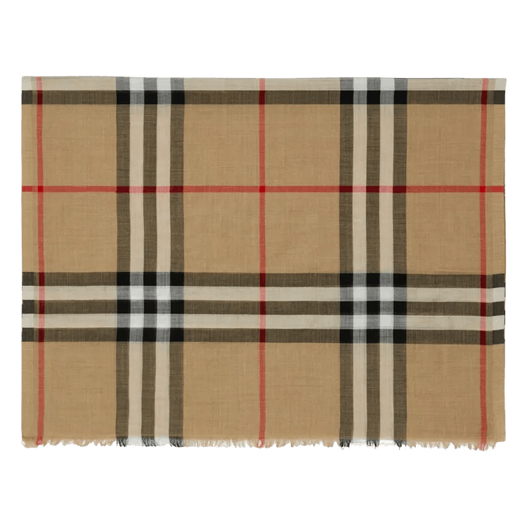 Burberry MU Gentleman Check Scarf 'Archive Beige'