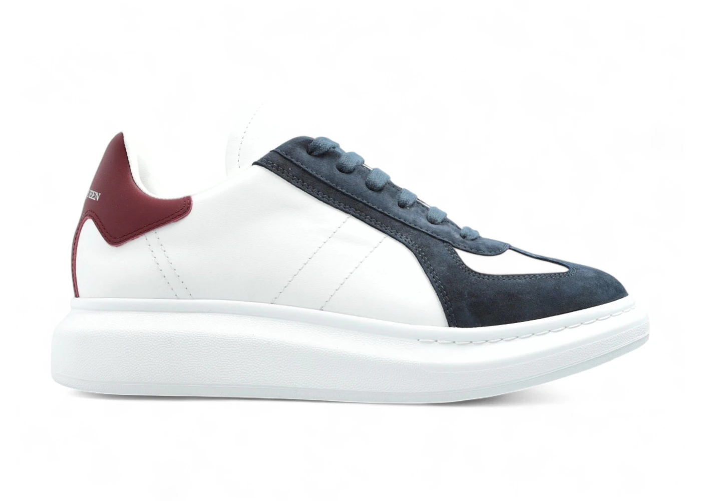 Alexander McQueen Oversized Retro White Blue Burgundi