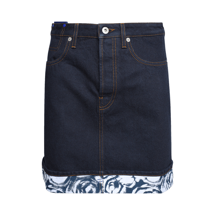 Burberry Heavyweight Denim Mini Skirt 'Indigo Blue'
